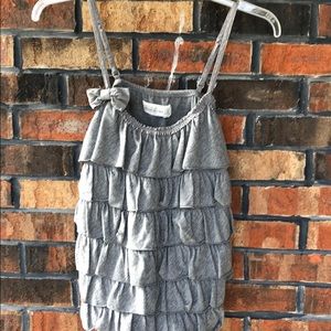 Abercrombie M ruffle tank top